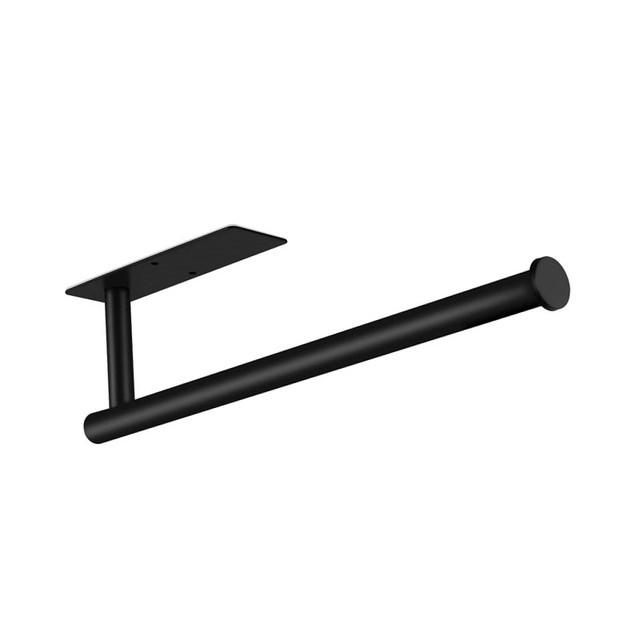 Paper Towel Holder Punch-Free Roll Paper Holder Kitchen Tissue Shelf Under Cabinet Fresh Film Tin Foil Holder Accessory