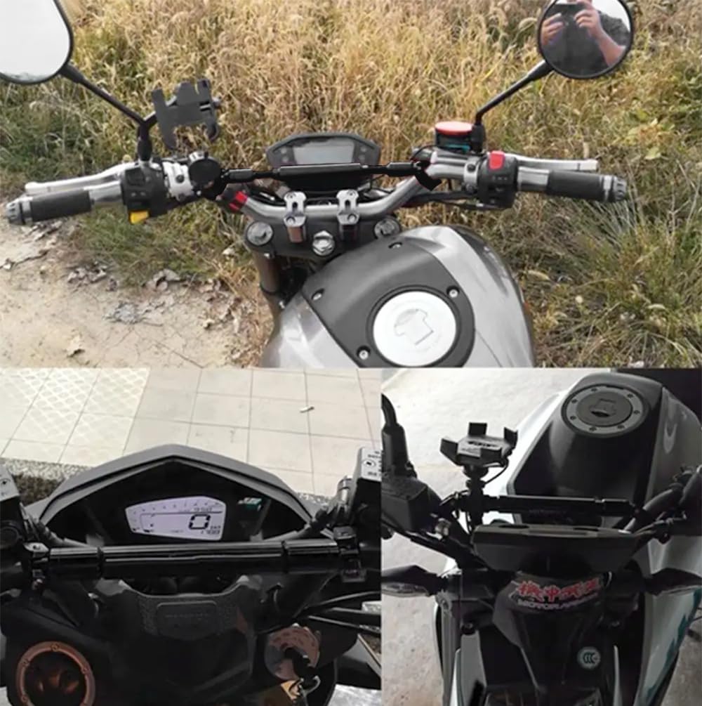 YFFSFDC Motorcycle Balance Aluminum Alloy Handlebar Handlebar 22mm Outer Adjustable Crossbar Bar, Brace, Stabilizer, Diameter, Brace, Multi-Purpose