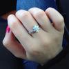 Creative Flower Opal Diamond Ring - Women's Hot-Selling Engagement Jewelry