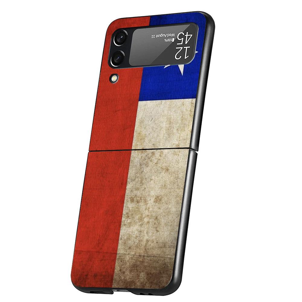 

Chile Flag Phone Case For Samsung Galaxy Z Flip 7 6 5 4 3 5G Cover ZFlip7 ZFlip6 ZFlip4 ZFlip5 ZFlip3 Coque Fundas Galaxy Z Flip Samsung Z Flip 6