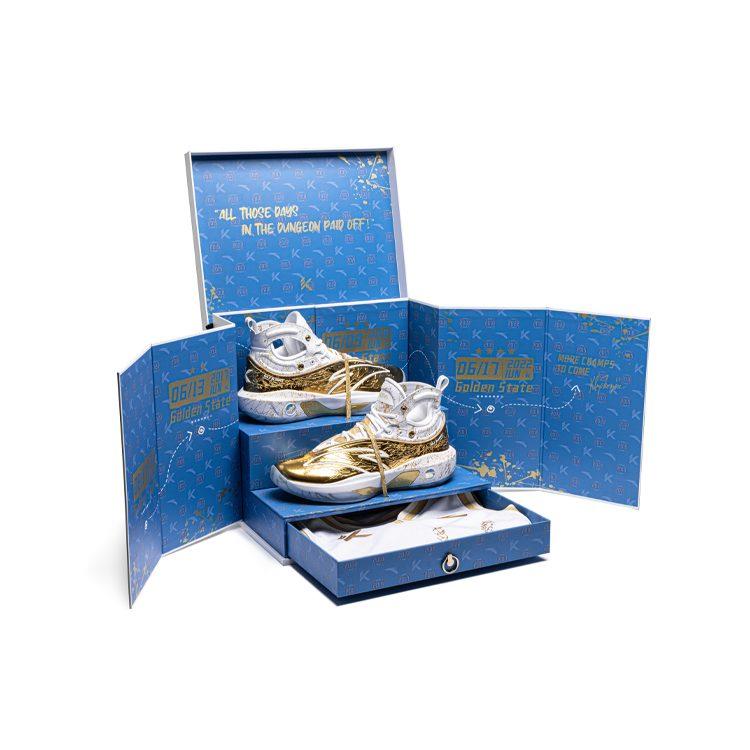Anta KT8 Gold Blood Veins Gold Blooded Cushioning Slip Resistant Abrasion Resistant High top 112241101S-1