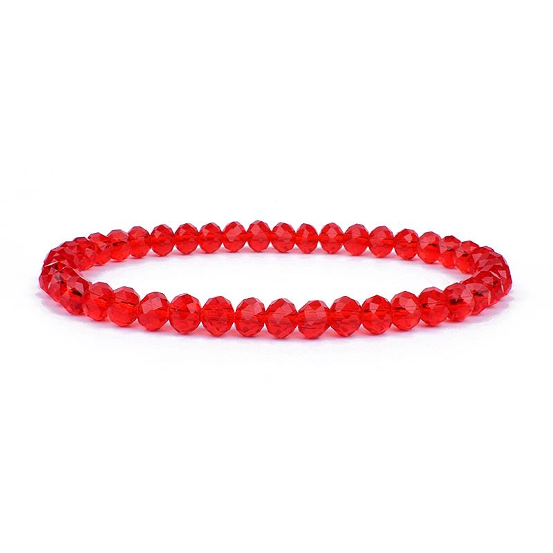 Mini Geslepen Kristal Armband Dames Luxe Kralen Dames Armband Mode 6/8mm 41kleur Kristallen Kralen Armband Vriendschap Sieraden