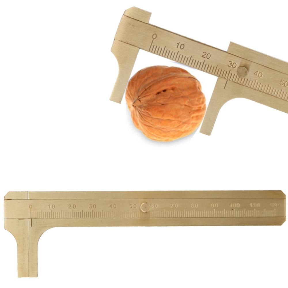 Caliper Brass Brass Vernier Caliper Sliding Gauge With Scales Pocket Vernier Caliper Mini Gold Measuring Tool Jewelry Testing