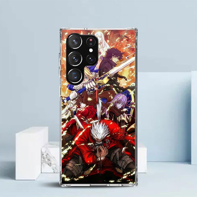 Fate Zero Stay Night Gilgamesh Phone Case For Samsung Galaxy S24 S25 Edge S26 Ultra S22 S23 Plus S21 + S20 FE Soft TPU Back Cove