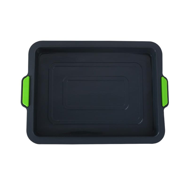 

Утолщенный силиконовый противень для выпечки, антипригарная форма для хлеба, кекса, жаропрочная квадратная форма для выпечки брауни, противни для кухни, духовка серый