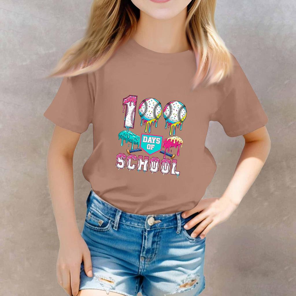 St. Patrick's Day Toddler Girl Boy T-Shirts Kids Top Boys And Girls Printed Short Sleeved T-shirt