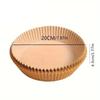 100pcs Round Shape Disposable Paper Eco-Friendly Airfryer Baking Papers Air Fryer Paper  Grilling