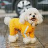 Pet Four-legged Waterproof Raincoat Dog Outdoor Reflective Hooded Waterproof Poncho All-season Rainy Day Dog Suit