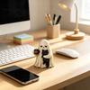 Ghost Holding Cat Statue Meh Mood Figurine, Cute Black Vintage Statue, Halloween Tabletop Ornament for Home Office Decor Resin