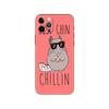 Cute Cartoon Chinchilla phone case for iphone 5 5s 2020se 6 6s 7 8 plus x 10 XR XS 11 12 13 mini pro MAX black tpu back cover