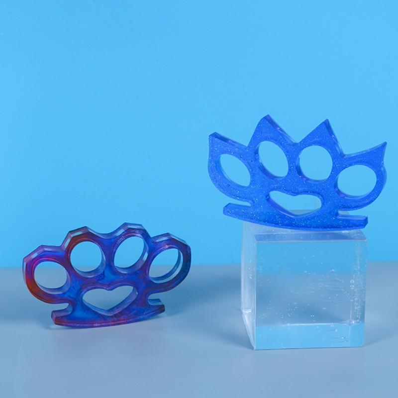 Kristall-Epoxidharz-Form Hand Finger Finger Staubwischer Gieß-Silikonform DIY Bastelarbeiten Schmuck-Gießform