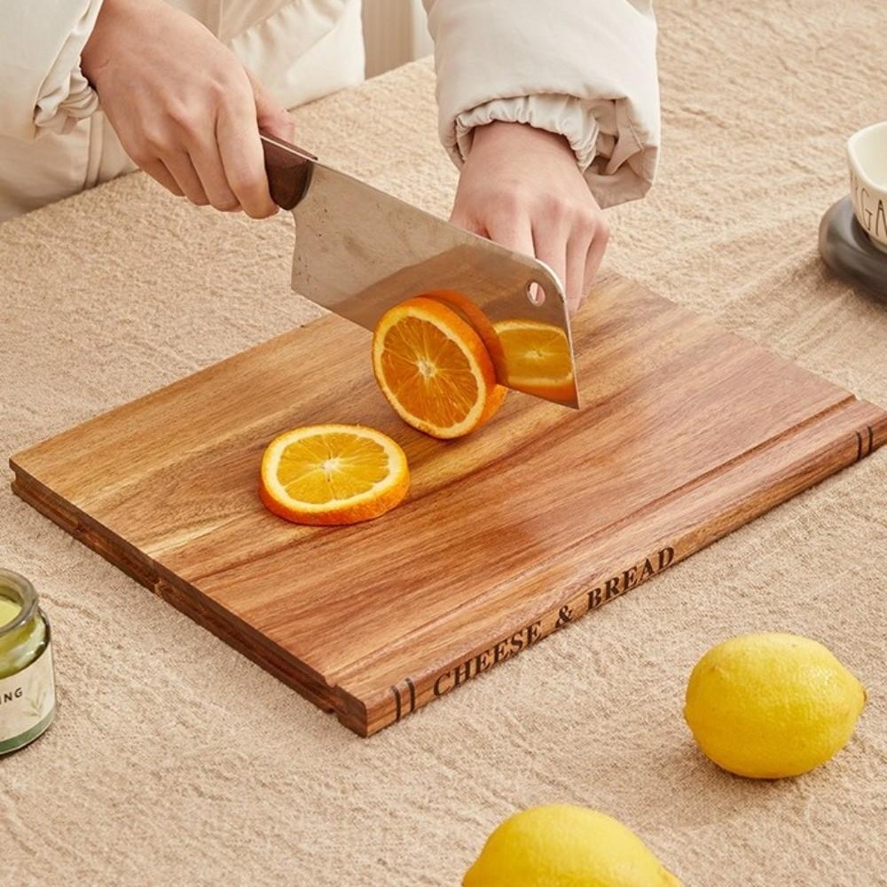 1/3 Pieces Multi-Functional Wooden Cutting Board Thickened Serving Board Chopping Board  Restaurant