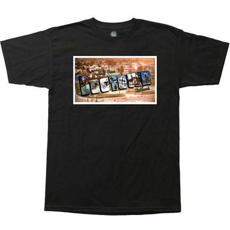 

Dogtown GREETINGS FROM POSTCARD Skateboard T Shirt BLACK Unisex T-Shirt S