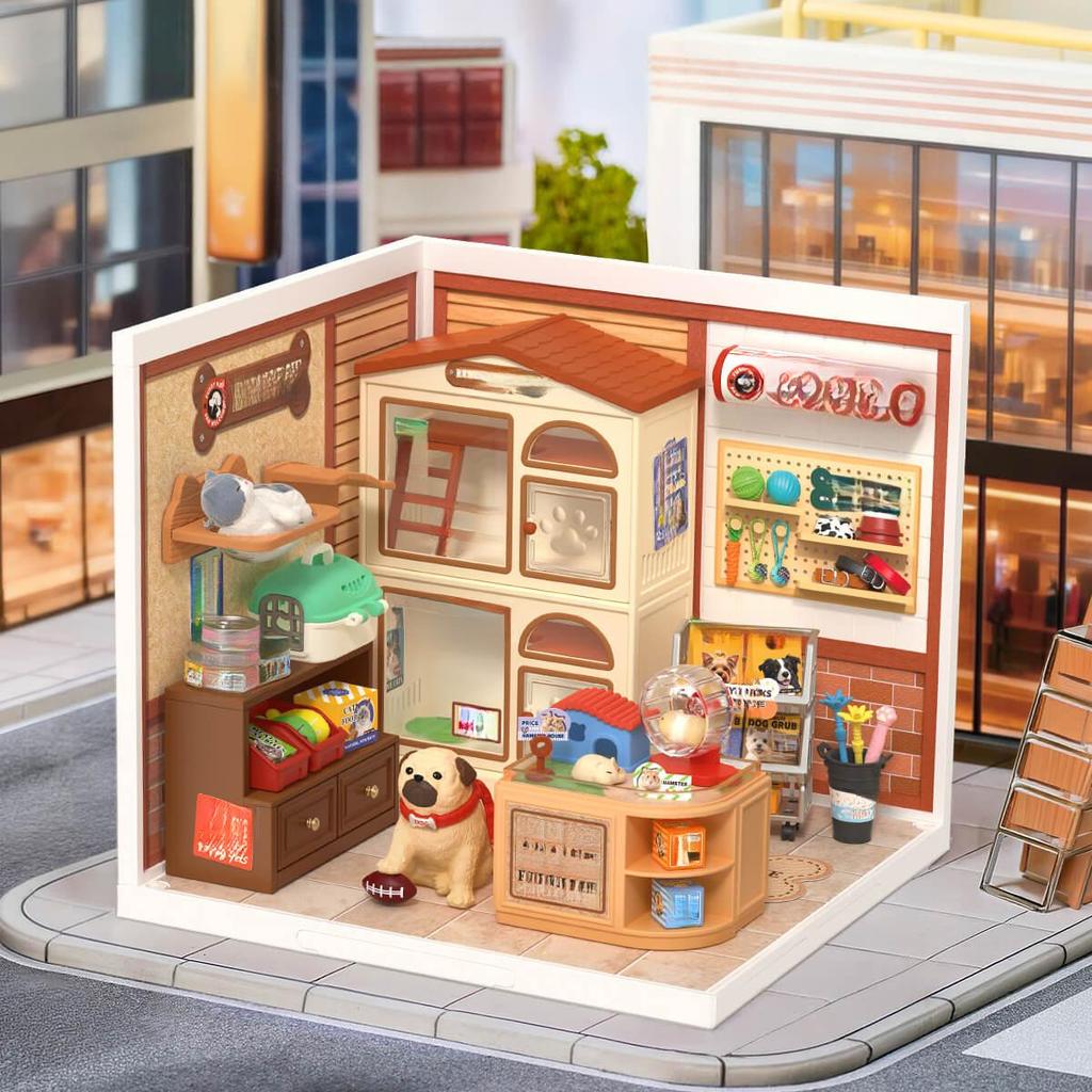 Rolife Furry Friends' Home DIY Miniature House DW027