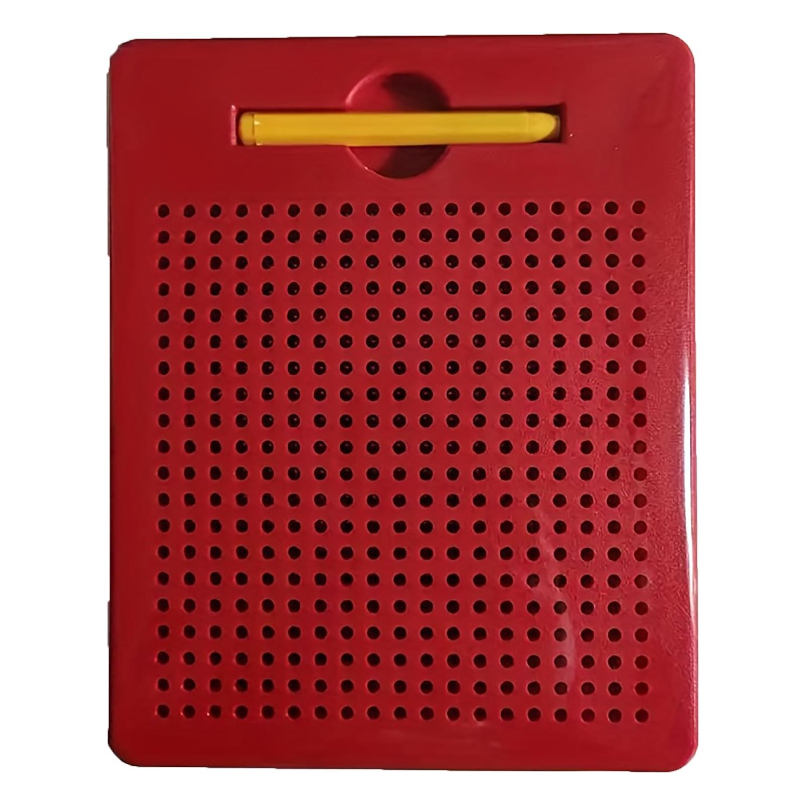 

Магнитная доска для рисования Портативная магнитная доска для рисования Вентиляционный дизайн, Пластиковый планшет для письма с держателем для магнитного маркера Для автомобиля Дома Инструмент для снятия стресса, One Size красный