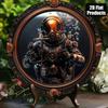 Vintage Nautical Diver Metal Sign 8x8 Inch Round Retro Wall Art Home Office Decor Gift For Dad