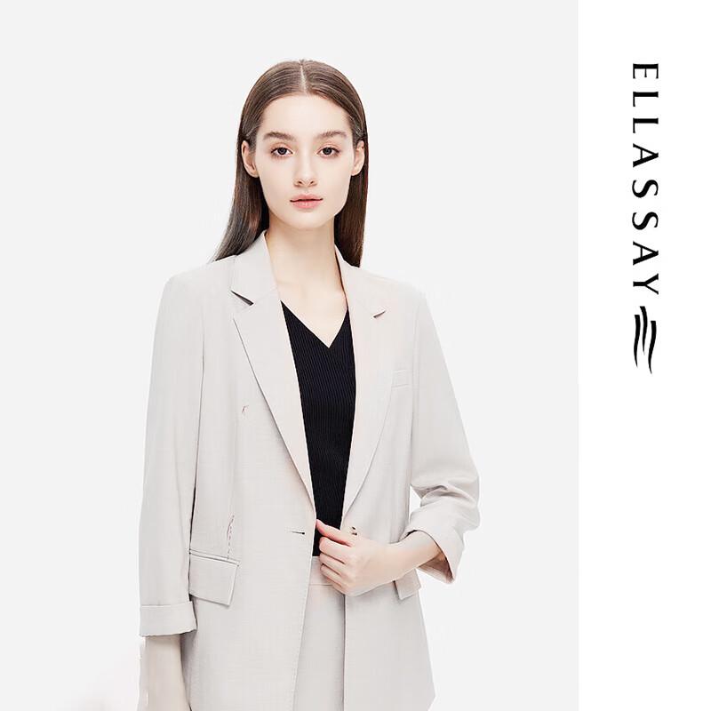 

ELLASSAY Spring/Summer Classic Solid Commuter Women s Blazer M