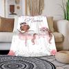 Love Dance Customize Your Name Blanket Used For Chair Office Sofa Bed Camping Soft And Warm Giving Friends And Relatives Birthday Graduation Gift
