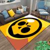 Yellow Skull Pattern carpet Non-slip rug suitable for living room and bedroom sofas