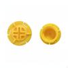 Kids Slide Accessory Screw Lids, Universal Fixing, Play Equipment Yellow Striped Oval