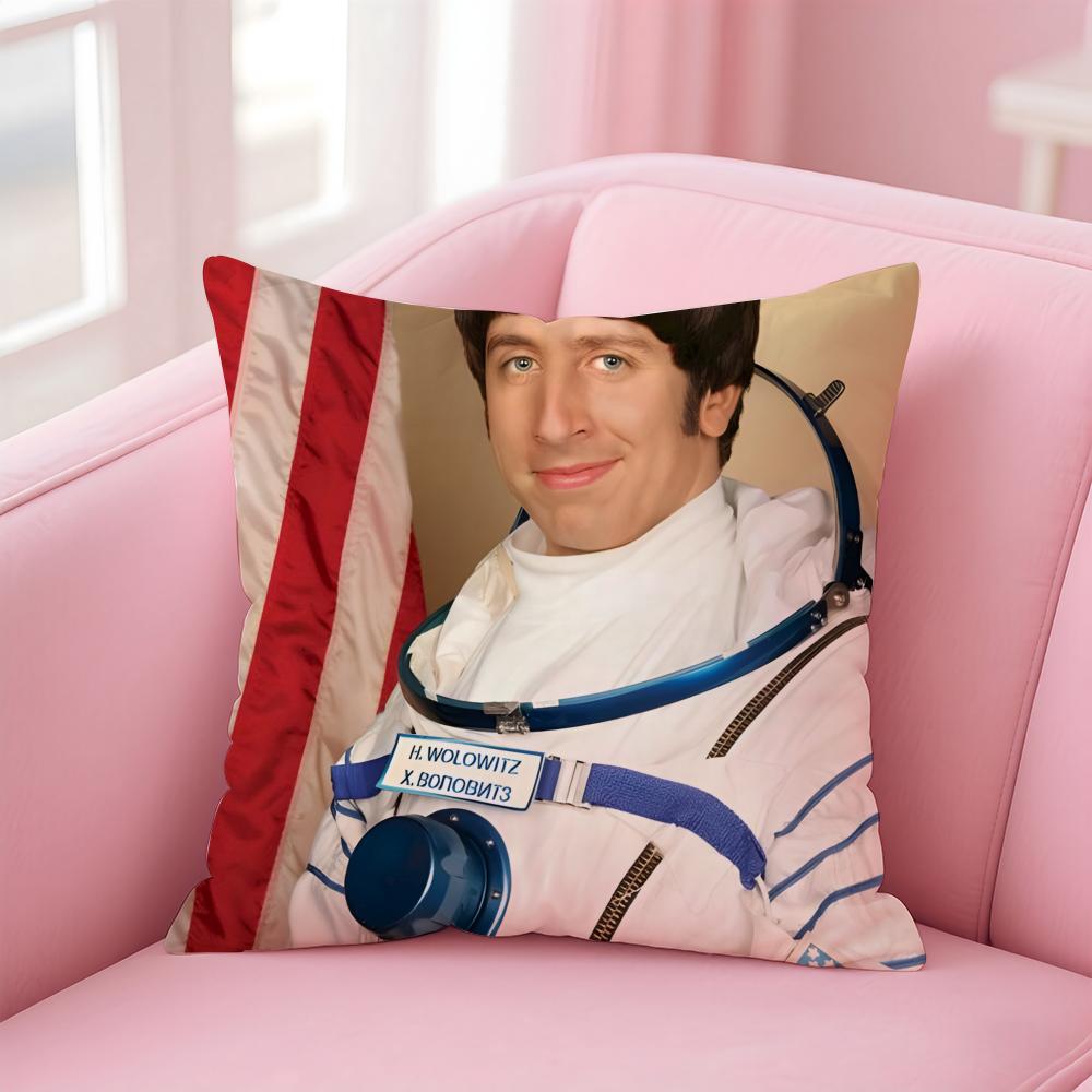 HHoward Wolowitz Cushion Cover Pillow Case Soft Friendly Fabric Concealed Zipper