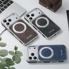 Luxury Back 360° Rotating Stand Solid Color Leather Phone Case for iPhone 13 14 15 16 17 Pro Max with Support Magnetic Charging