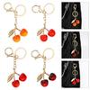 Fashionable Cherrys Sturdy Resin Charm Pendant Elegant Keychain Charm Accessory for Styles Expression Daily Use