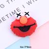 DIY Sesame Street Clown Doll Resin Accessories - Creative Hair Clip, Cream Glue, and Phone Case Materials