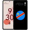 Handyhülle für Google Pixel 8 A 7 6 Pro 6A 5G Schwarz Weiche Stoßfeste Rückseite Silikon TPU Hülle Coque Kongo-Flagge