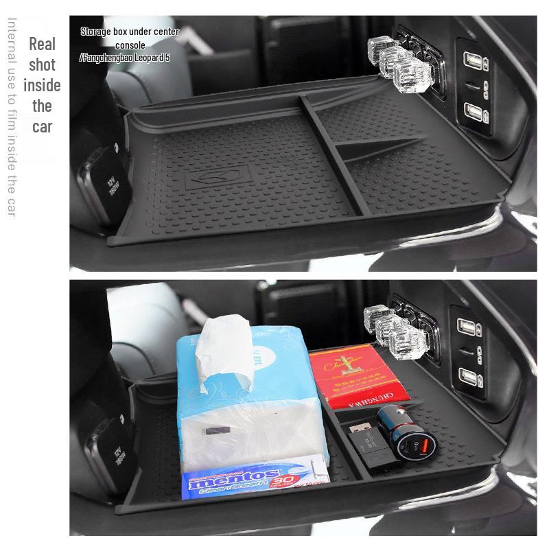 23-25 Modelle Fangcheng Leopard 5 Center Console Lower Storage Box - Car Interior Accessory