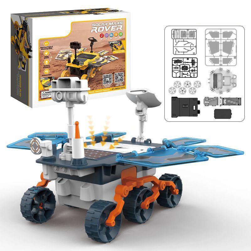 Dual Powered DIY Solar Powered Mars Rover Children's Educational Assembly Mars Rover SETM Science and Education Exploration Toys