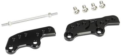 POSH FAITH Motorradzubehör Step-Up-Platte Schwarz NINJA250 034072-06