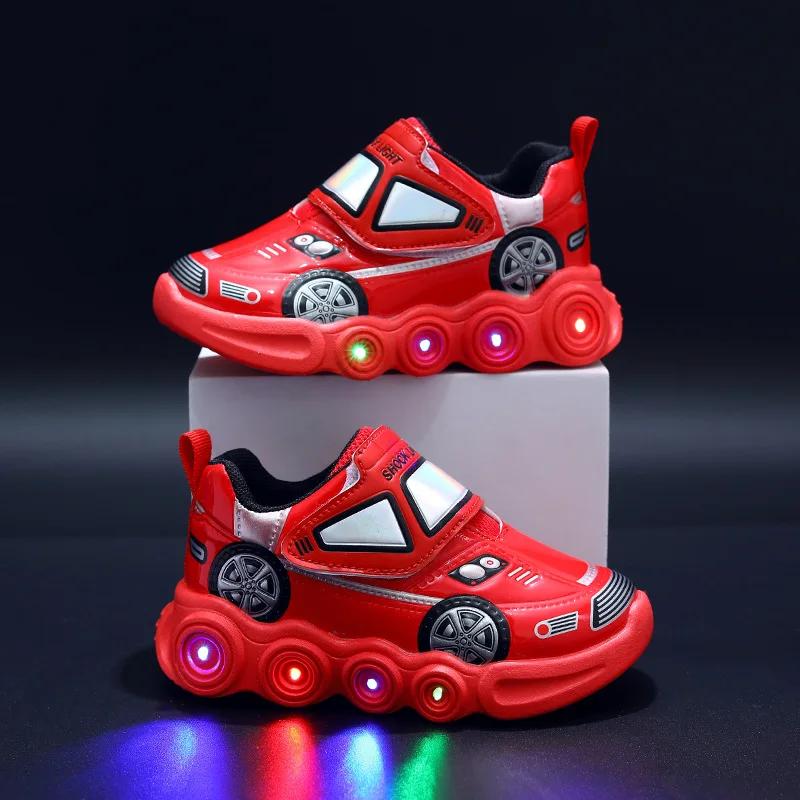 0-6Years Children Glowing Sneakers Kids Luminous SneakersBoys Girls Led Lighted Sneakers Toddler Outdoor Shoes Casual Shoes 21-insole13.3cm