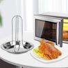 Portable Chicken Roaster Rack Multi-function Roaster Rack with Tray Kitchen Roasting Grill Stand Non-stick Grilled Chicken Plate