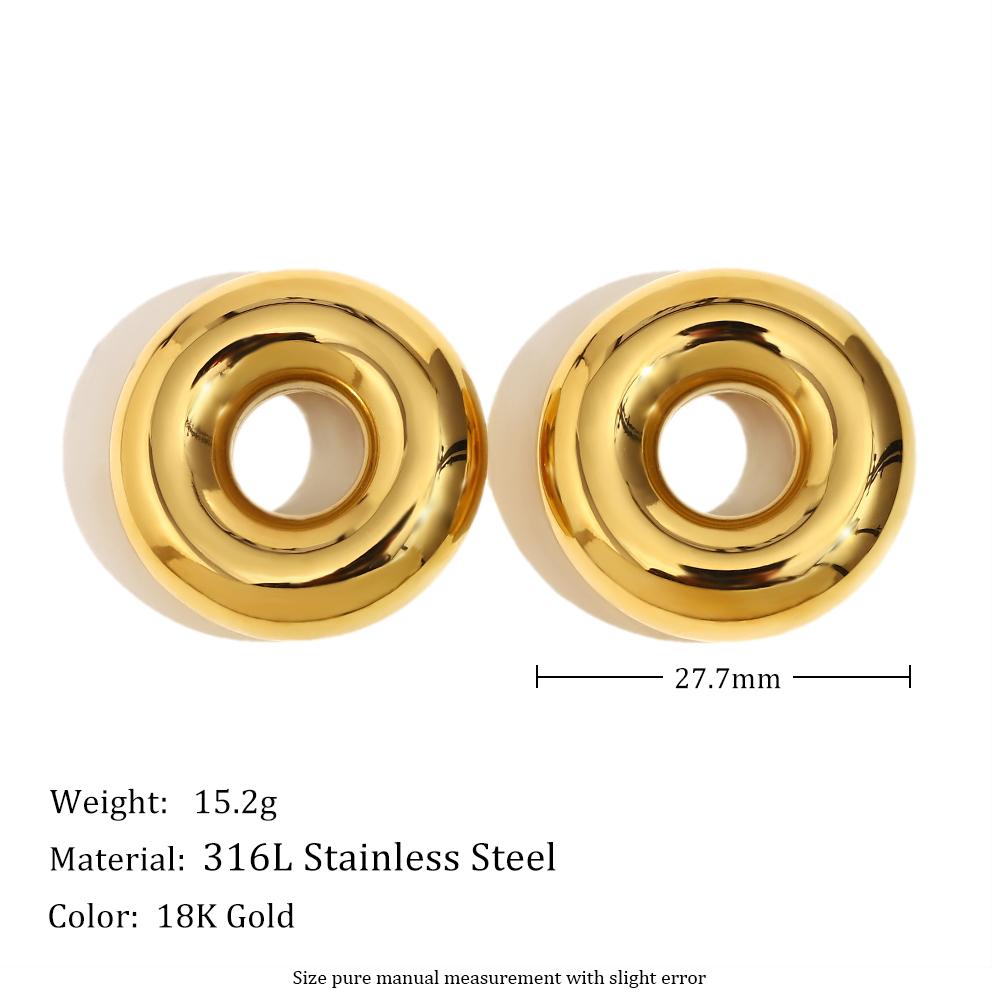 

MamacitaSlay 316L Stainless Steel Ring Stud Earrings Bracelet Party Waterproof Jewelry Set Women s Elegant Gift High Quality