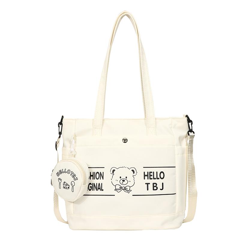 

Сумка на плече великої місткості Сумка для учнівського класу Сумка для приміських поїздок Жіноча сумка через плече білий