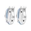Luxury Blue Dolphin Feather Starfish Hoop Earrings Elegant Wind Ear Jewelry For Women Fashion Accessories
