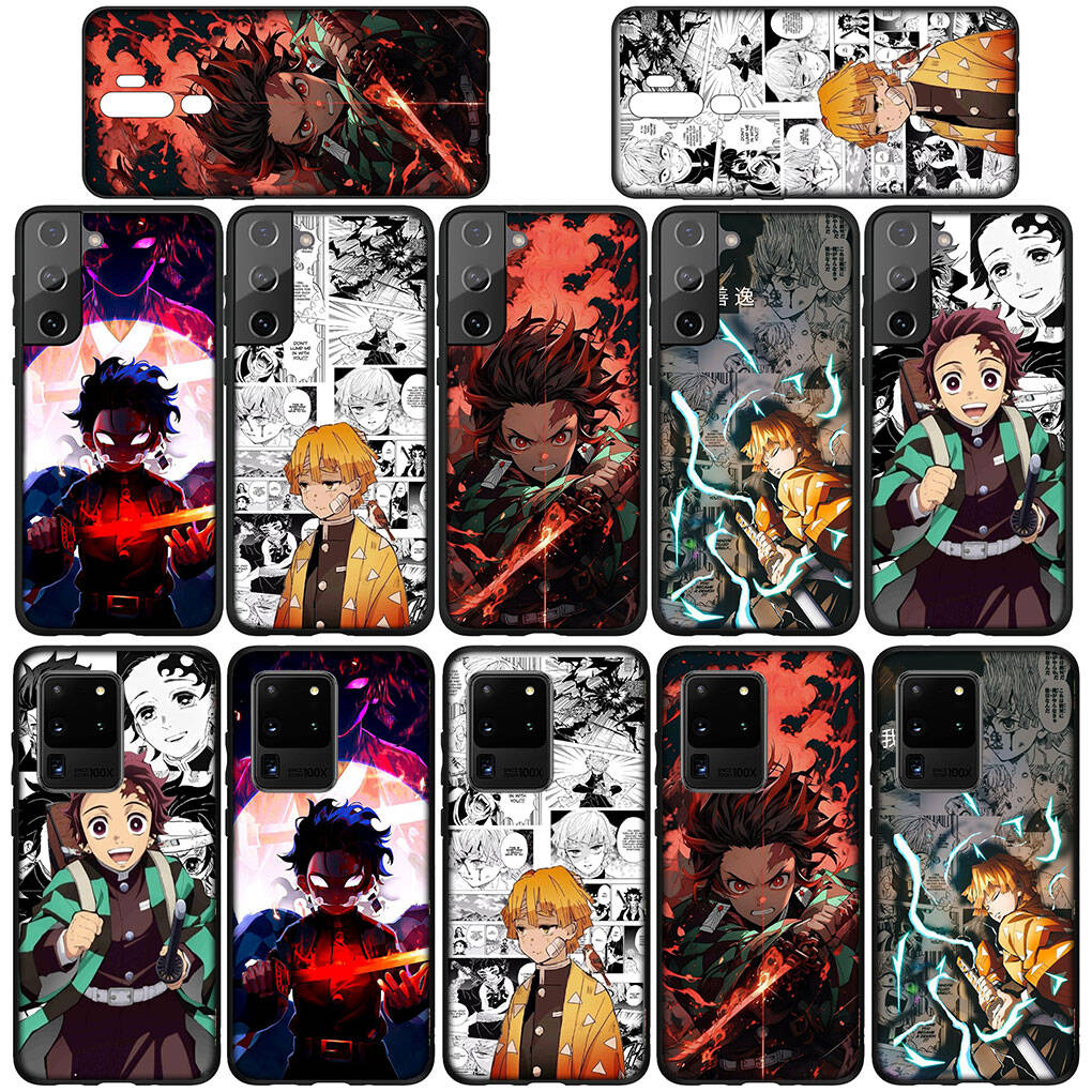 for iPhone 17 16 15 Xiaomi Poco F7 F8 X7 X6 C85 C75 C71 M8 Redmi Note 14 13 12 11 Pro Max 14C 13C A4 Phone Case Tanjirou Demon Slayer Agatsuma Zenitsu
