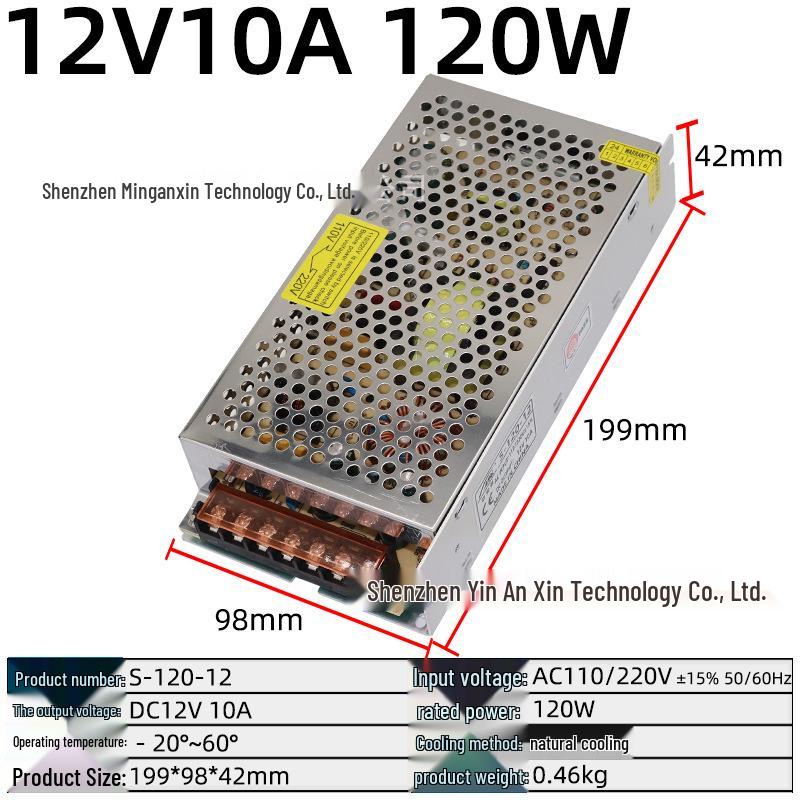 220V to Multi-Voltage Switching Power Supply for LED Strips and Monitors (5V, 12V, 24V, 36V, 48V; 5A-30A)