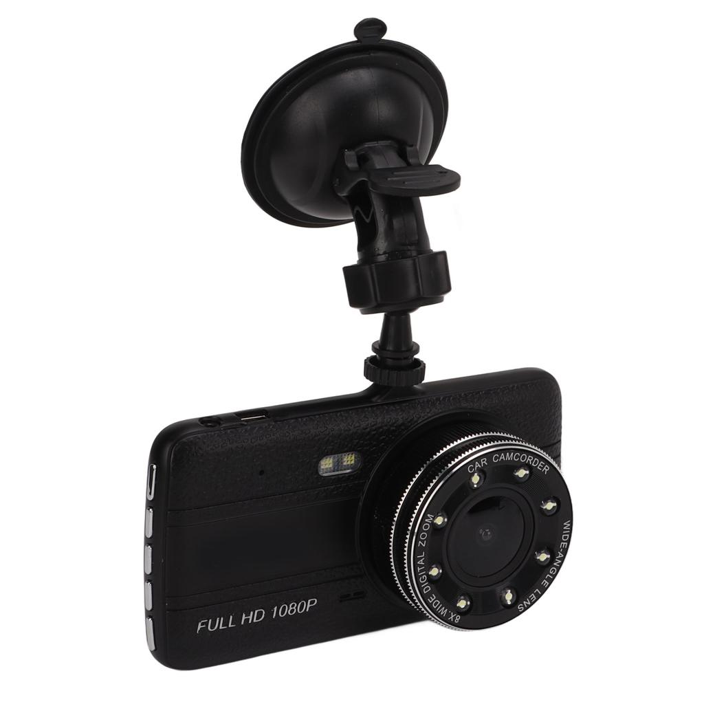 4 Inches 1080P 170 Degree Wide Angle Car DVR Front Rear Dual Lens Dash Camera Auto Vehicle Video