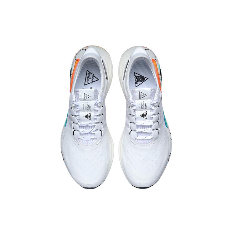 Li Ning Arashi Plus Cushioning Slip Resistant Abrasion Resistant Low top Running Shoes Unisex White Red Green ARHR143-4