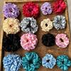 Silk Feeling Hair Tie Flower Ruched Hair Catch Hair Holder Scrunchies Hair Rope