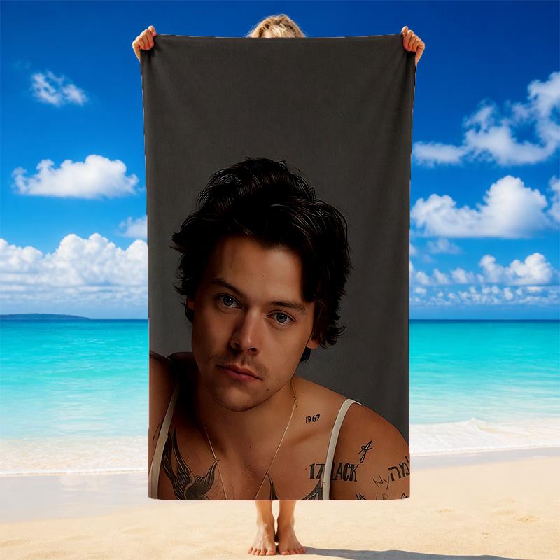 Harry Styles Schnelltrocknendes Mikrofaser-Strandtuch Weich Saugfähig Sandabweisendes Handtuch für Strand Pool Reisen Sommer