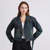 Long Sleeve Plus Size Jean Jaket Causal Loose CROP Spring Autumn Women Denim Jacket Coat