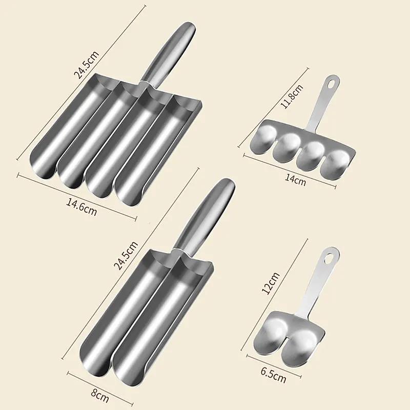 Kitchen 304 Stainless Steel Meatball Maker Tool Squeeze Fish Meatball Beef Meat Ball Round Meatball Tool Kitchen Poultry Tools
