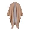 Women's Autumn/Winter Thick Knit Scarf Shawl - European/American Style Double-Sided Versatile Cape