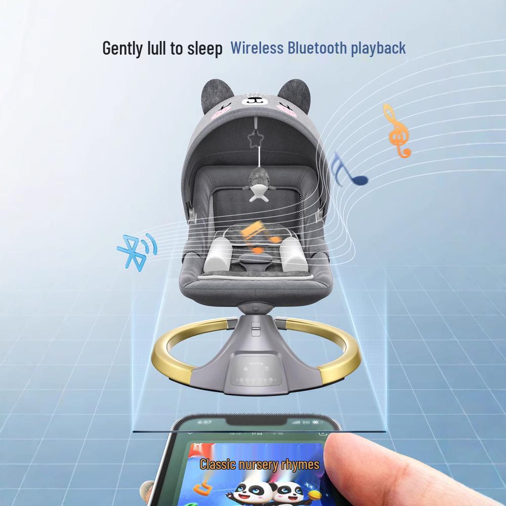 Multifunctional Electric Baby Rocking Chair - Soothing and Comforting Cradle for Infants
