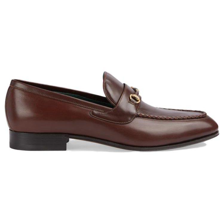 Gucci Horsebit Loafers 2cm Men's Brown 757765 AACFH 2103