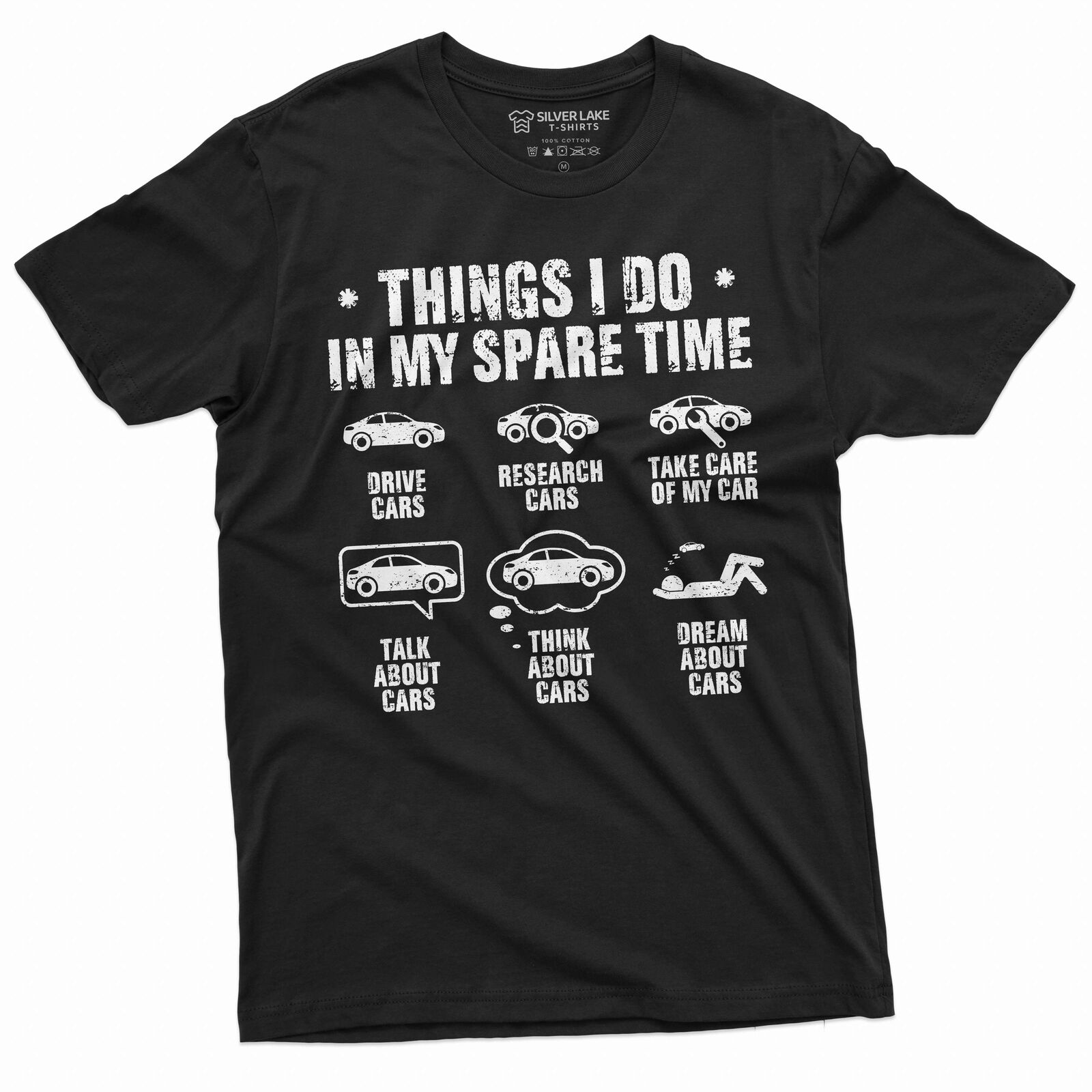 Men s Funny Car enthusiast T-shirt things I do in my spare time car tee shirt 3XL