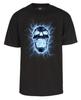 Mens Electric Skull T-Shirt - Classic Short Sleeve Shirt